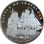 Fiji 50 Dollars (Battle of Trafalgar) BATTLE OF TRAFALGAR 50 DOLLARS coin reverse Fiji 50 Dollars (Battle of Trafalgar) BATTLE OF TRAFALGAR 50 DOLLARS coin reverse