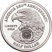 Niue Half Dollar (Second Continental Congress) AMERICA 250TH ANNIVERSARY LIBERTY 2023 PUBLIC SEAL OF NIUE ATUA NIUE TUKULAGI HALF DOLLAR coin obverse Niue Half Dollar (Second Continental Congress) AMERICA 250TH ANNIVERSARY LIBERTY 2023 PUBLIC SEAL OF NIUE ATUA NIUE TUKULAGI HALF DOLLAR coin obverse