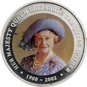 Cook Islands One Dollar Elizabeth II Queen Mother.A Life 2002  UNC HER MAJESTY QUEEN ELIZABETH THE QUEEN MOTHER 1900 - 2002 coin reverse Cook Islands One Dollar Elizabeth II Queen Mother.A Life 2002  UNC HER MAJESTY QUEEN ELIZABETH THE QUEEN MOTHER 1900 - 2002 coin reverse