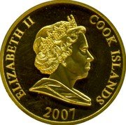 Cook Islands One Dollar Elizabeth II Year of the Three Kings 2007  ELIZABETH II COOK ISLANDS 2007 coin obverse Cook Islands One Dollar Elizabeth II Year of the Three Kings 2007  ELIZABETH II COOK ISLANDS 2007 coin obverse