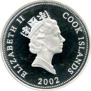 Cook Islands Two Dollars (Elizabeth II Muller's Barbet) ELIZABETH II COOK ISLANDS RDM 2002 coin obverse