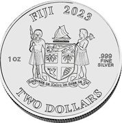 Fiji Two Dollars (Mountain Lion) FIJI 2023 TWO DOLLARS 1 OZ .999 FINE SILVER coin obverse Fiji Two Dollars (Mountain Lion) FIJI 2023 TWO DOLLARS 1 OZ .999 FINE SILVER coin obverse