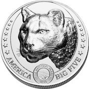 Fiji Two Dollars (Mountain Lion) U.S. NATIONAL PARKS 2023 AMERICA BIG FIVE coin reverse Fiji Two Dollars (Mountain Lion) U.S. NATIONAL PARKS 2023 AMERICA BIG FIVE coin reverse