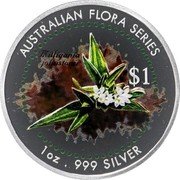 Cook Islands 1 Dollar Elizabeth II Shortleaf milligania 1999  AUSTRALIAN FLORA SERIES $1 MILLIGANIA JOHNSTONII 1OZ .999 SILVER coin reverse Cook Islands 1 Dollar Elizabeth II Shortleaf milligania 1999  AUSTRALIAN FLORA SERIES $1 MILLIGANIA JOHNSTONII 1OZ .999 SILVER coin reverse