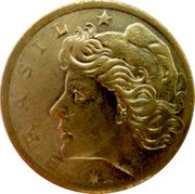 Brazil 10 Centavos Oil Refinery 1967 KM# 578.1 B R A S I L coin obverse Brazil 10 Centavos Oil Refinery 1967 KM# 578.1 B R A S I L coin obverse
