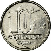 Brazil 10 Centavos Miner 1989 KM# 613 10 CENTAVOS BRASIL coin obverse