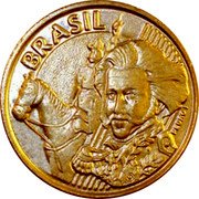 Brazil 10 Centavos Pedro I. Sword in Left Hand 1998 KM# 649.1 BRASIL PEDRO I coin obverse