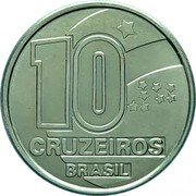 Brazil 10 Cruzeiros Rubber Tapper 1991 KM# 619.2 10 CRUZEIROS BRASIL coin obverse Brazil 10 Cruzeiros Rubber Tapper 1991 KM# 619.2 10 CRUZEIROS BRASIL coin obverse