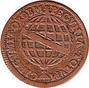 Brazil 10 Reis Joao V 1715 KM# 108 PECVNIA TOTVM CIRCUMIT ORBEM coin reverse Brazil 10 Reis Joao V 1715 KM# 108 PECVNIA TOTVM CIRCUMIT ORBEM coin reverse
