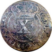 Brazil 10 Reis Joao V 1746 KM# 142.4 IOANNES V D G P ET BRASIL REX X 1735 coin obverse Brazil 10 Reis Joao V 1746 KM# 142.4 IOANNES V D G P ET BRASIL REX X 1735 coin obverse