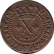 Brazil 10 Reis Joao 1816 B KM# 232.2 JOANNES D G B BRAS ET REGENS X 1816 coin obverse Brazil 10 Reis Joao 1816 B KM# 232.2 JOANNES D G B BRAS ET REGENS X 1816 coin obverse
