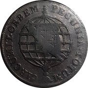 Brazil 10 Reis Joao Countermarked Coin ND (1809) Host Date 1790 KM# 264.1 PECUNIA TOTUM CIRCUMIT ORBEM coin reverse Brazil 10 Reis Joao Countermarked Coin ND (1809) Host Date 1790 KM# 264.1 PECUNIA TOTUM CIRCUMIT ORBEM coin reverse