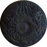 Brazil 10 Reis Countermarked Coinage ND (1835) KM# 428.2 IN HOC SIGNO VINCES coin reverse Brazil 10 Reis Countermarked Coinage ND (1835) KM# 428.2 IN HOC SIGNO VINCES coin reverse