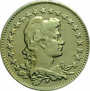Brazil 100 Reis Liberty. Republic 1923 KM# 518 coin reverse Brazil 100 Reis Liberty. Republic 1923 KM# 518 coin reverse