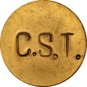 Brazil 100 Reis Colonia Santa Teresa. Leprosarium Coinage ND (1940) KM# L1 C.S.T. coin reverse Brazil 100 Reis Colonia Santa Teresa. Leprosarium Coinage ND (1940) KM# L1 C.S.T. coin reverse