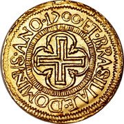 Brazil 1000 Reis Peter II 1700 KM# 96 ET.BRASILIAE.DOMINVS.ANO.1700 coin reverse