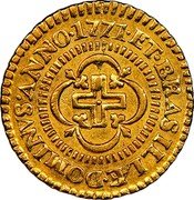 Brazil 1000 Reis Jose I 1771 KM# 162.2 ET BRASILIÆ DOMINVS ANNO 1771 coin reverse Brazil 1000 Reis Jose I 1771 KM# 162.2 ET BRASILIÆ DOMINVS ANNO 1771 coin reverse