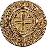 Brazil 1000 Reis Jose I 1771 KM# 162.3 ET.BRASILIÆ.DOMINUS.ANNO 1771 coin reverse Brazil 1000 Reis Jose I 1771 KM# 162.3 ET.BRASILIÆ.DOMINUS.ANNO 1771 coin reverse