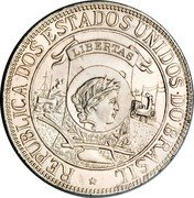 Brazil 1000 Reis 400th Anniversary of the Discovery of Brazil 1900 KM# 500 REPÚBLICA DOS ESTADOS UNIDOS DO BRASIL LIBERTAS coin obverse Brazil 1000 Reis 400th Anniversary of the Discovery of Brazil 1900 KM# 500 REPÚBLICA DOS ESTADOS UNIDOS DO BRASIL LIBERTAS coin obverse