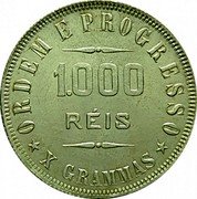 Brazil 1000 Reis Liberty. Republic 1906 KM# 507 ORDEM E PROGRESSO 1000 RÉIS X GRAMMAS coin reverse Brazil 1000 Reis Liberty. Republic 1906 KM# 507 ORDEM E PROGRESSO 1000 RÉIS X GRAMMAS coin reverse