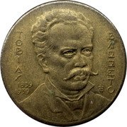 Brazil 1000 Reis Centenary of the Birth of Tobias Barreto de Meneses 1939 KM# 550 T O B I A S B A R R E T O 1839 1939 BR coin reverse Brazil 1000 Reis Centenary of the Birth of Tobias Barreto de Meneses 1939 KM# 550 T O B I A S B A R R E T O 1839 1939 BR coin reverse