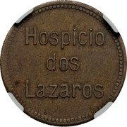 Brazil 1000 Reis Santa Casa de Misericordia. Leprosarium Coinage ND (1920) KM# L9 HOSPICIO DOS LAZAROS coin reverse Brazil 1000 Reis Santa Casa de Misericordia. Leprosarium Coinage ND (1920) KM# L9 HOSPICIO DOS LAZAROS coin reverse