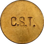 Brazil 1000 Reis Colonia Santa Teresa. Leprosarium Coinage ND (1940) KM# L5 C.S.T. coin reverse Brazil 1000 Reis Colonia Santa Teresa. Leprosarium Coinage ND (1940) KM# L5 C.S.T. coin reverse