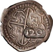 Brazil 120 Reis Spanish Colonial Coin ND (1643) KM# 2 120 coin reverse Brazil 120 Reis Spanish Colonial Coin ND (1643) KM# 2 120 coin reverse