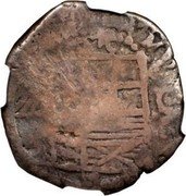 Brazil 120 Reis Spanish Colonial Coin ND (1643) KM# 2 coin obverse Brazil 120 Reis Spanish Colonial Coin ND (1643) KM# 2 coin obverse
