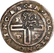 Brazil 125 Reis Countermarked Coin ND (1663) KM# 30 VINCES.IN.HOC.SIGNO PPPP coin reverse Brazil 125 Reis Countermarked Coin ND (1663) KM# 30 VINCES.IN.HOC.SIGNO PPPP coin reverse