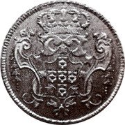 Brazil 12800 Reis Joao V 1730 B KM# A148 coin reverse Brazil 12800 Reis Joao V 1730 B KM# A148 coin reverse
