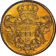 Brazil 12800 Reis Joao V 1731 R KM# 148 coin reverse Brazil 12800 Reis Joao V 1731 R KM# 148 coin reverse