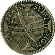 Brazil 150 Reis Jose I. Curved Zones. Province of Minas Gerais 1754 R KM# 185 SVBQ. SIGN. NATA. STAB. coin reverse Brazil 150 Reis Jose I. Curved Zones. Province of Minas Gerais 1754 R KM# 185 SVBQ. SIGN. NATA. STAB. coin reverse