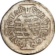 Brazil 160 Reis Peter II 1697 KM# 80 SVBQ SIGN. NATA STAB. coin reverse Brazil 160 Reis Peter II 1697 KM# 80 SVBQ SIGN. NATA STAB. coin reverse