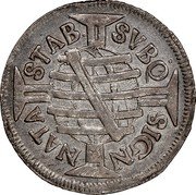Brazil 160 Reis Peter II 1699 KM# 88.1 SVBQ SIGN. NATA STAB. coin reverse Brazil 160 Reis Peter II 1699 KM# 88.1 SVBQ SIGN. NATA STAB. coin reverse