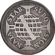 Brazil 160 Reis Joao V 1749 KM# 156.5 STAB. SVBQ SIGN NATA coin reverse Brazil 160 Reis Joao V 1749 KM# 156.5 STAB. SVBQ SIGN NATA coin reverse