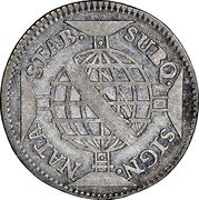 Brazil 160 Reis Jose I. Heavy Type 1752 PORT REX KM# 168.2 SUBQ. SIGN. NATA STAB. coin reverse Brazil 160 Reis Jose I. Heavy Type 1752 PORT REX KM# 168.2 SUBQ. SIGN. NATA STAB. coin reverse