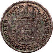 Brazil 160 Reis Jose I 1758 B KM# 168.4 JOSEPHUS I D G PORT REX ET B D 1758 160 coin obverse Brazil 160 Reis Jose I 1758 B KM# 168.4 JOSEPHUS I D G PORT REX ET B D 1758 160 coin obverse