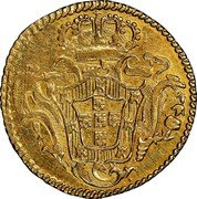 Brazil 1600 Reis Jose I 1768 B Sedwick Auction 13, AU58, - $29,000. KM# 181.1 coin reverse Brazil 1600 Reis Jose I 1768 B Sedwick Auction 13, AU58, - $29,000. KM# 181.1 coin reverse