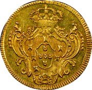 Brazil 1600 Reis Maria I and Pedro III 1780 B KM# 211 coin reverse Brazil 1600 Reis Maria I and Pedro III 1780 B KM# 211 coin reverse