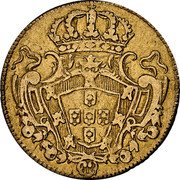 Brazil 1600 Reis Joao V 1729 B KM# 127 coin reverse Brazil 1600 Reis Joao V 1729 B KM# 127 coin reverse