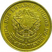 Brazil 2 Cruzeiros National Arms 1956 KM# 568 REPUBLICA DOS ESTADOS UNIDOS DO BRASIL ESTADOS UNIDOS DO BRASIL 15 DE NOVEMBRO DE 1889 coin obverse Brazil 2 Cruzeiros National Arms 1956 KM# 568 REPUBLICA DOS ESTADOS UNIDOS DO BRASIL ESTADOS UNIDOS DO BRASIL 15 DE NOVEMBRO DE 1889 coin obverse
