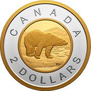 Canada 2 Dollars (Polar Bear. Toonie) 2 DOLLARS BT CANADA coin reverse Canada 2 Dollars (Polar Bear. Toonie) 2 DOLLARS BT CANADA coin reverse