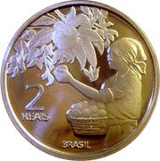 Brazil 2 Reais Centennial of Japanese Immigration in Brazil 2008 KM# 675 2 REAIS BRASIL coin obverse Brazil 2 Reais Centennial of Japanese Immigration in Brazil 2008 KM# 675 2 REAIS BRASIL coin obverse