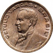 Brazil 20 Centavos Getulio Vargas 1942 KM# 556 GETULIO VARGAS BRASIL coin obverse Brazil 20 Centavos Getulio Vargas 1942 KM# 556 GETULIO VARGAS BRASIL coin obverse