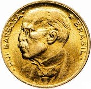 Brazil 20 Centavos Rui Barbosa 1955 KM# 562 RUI BARBOSA BRASIL coin obverse Brazil 20 Centavos Rui Barbosa 1955 KM# 562 RUI BARBOSA BRASIL coin obverse