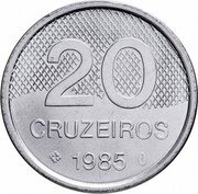 Brazil 20 Cruzeiros Francis of Assisi Church 1985 KM# 593.2 20 CRUZEIROS 1985 coin reverse Brazil 20 Cruzeiros Francis of Assisi Church 1985 KM# 593.2 20 CRUZEIROS 1985 coin reverse