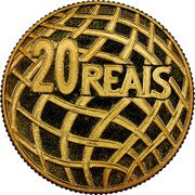 Brazil 20 Reais Four-Time Champion of the World Cup 1994 Proof KM# 639 20 REAIS coin reverse Brazil 20 Reais Four-Time Champion of the World Cup 1994 Proof KM# 639 20 REAIS coin reverse