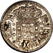 Brazil 20 Reis Pedro II. Three Dots 1699 KM# 85.1 PETRVS II DG P REX E B coin obverse Brazil 20 Reis Pedro II. Three Dots 1699 KM# 85.1 PETRVS II DG P REX E B coin obverse