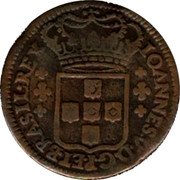 Brazil 20 Reis Joao V 1722 KM# 110 IOANNES V D G P ET BRASIL REX coin obverse Brazil 20 Reis Joao V 1722 KM# 110 IOANNES V D G P ET BRASIL REX coin obverse